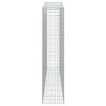 vidaXL Paniers à gabions arqués 6 Pièces 400x50x220/240 cm Fer galvanisé