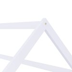 vidaXL Cadre de lit d'enfant Blanc Bois de pin massif 70x140 cm