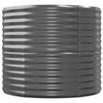 vidaXL Lit surélevé de jardin Acier enduit de poudre Anthracite