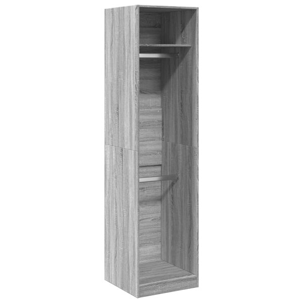 vidaXL Garde-robe gris sonoma 50x50x200 cm bois d'ingénierie