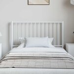 vidaXL Tête de lit de remplacement métal blanc 100 cm