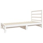 vidaXL Lit coulissant sans matelas blanc 2x(90x190) cm