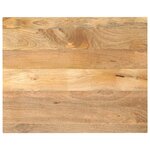 vidaXL Dessus de table 100x80x3 8cm rectangulaire bois massif manguier