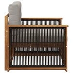 vidaXL Sofa de milieu extérieur Naturel