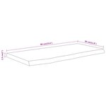 vidaXL Étagère murale rectangulaire massif acacia bordure assortie