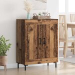 vidaXL Buffet Bois Ancien 69 5 x 34 x 90 cm Bois d'ingénierie et fer