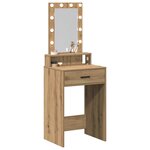 vidaXL Table de Toilette Marron 50 x 41 x 140 cm Bois d'ingénierie
