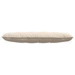 vidaXL Coussin de Dos Beige 140 x 50 cm Tissu en microfibre