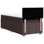 vidaXL Sommier à lattes de lit avec matelas Marron foncé 80x200 cm