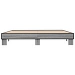 vidaXL Cadre de lit sans matelas sonoma gris 200x200 cm