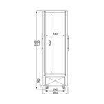 Cave à vin double façade 112 bouteilles - 112 l - combisteel - r290 - acier4112vitrée/battante 1000x660x2060mm