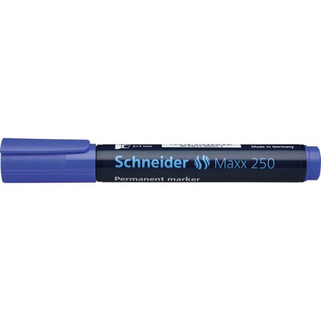 Marqueur permanent Maxx 250 Pte Biseau 2-7 mm Bleu SCHNEIDER