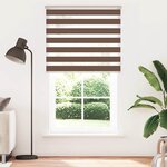 vidaXL Store zèbre marron 135x230cm largeur du tissu 130 9cm polyester
