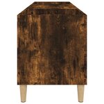 vidaXL Armoire à disques chêne fumé 121x38x48 cm bois d'ingénierie