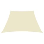 vidaXL Voile de parasol Tissu Oxford trapèze 4/5x4 m Crème