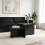 vidaXL Table basse Chêne noir 100 x 50 x 40 cm Bois d'ingénierie