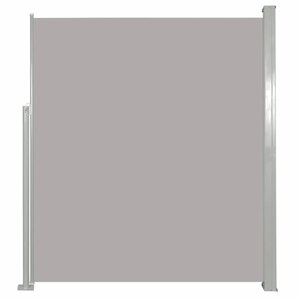vidaXL Auvent latéral rétractable de patio 120x500 cm Gris
