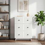 vidaXL Armoire à tiroirs 66 x 34 5 x 90 cm Bois d'ingénierie