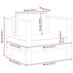 vidaXL Chaise de jardin avec coussin Gris foncé Bois d'acacia solide