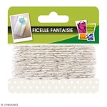 Ficelle blanche-argentée - 10 m