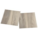 vidaXL Planches de plancher autoadhésives 20 Pièces PVC 1 86 m² Taupe