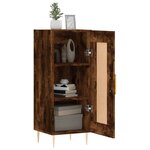 vidaXL Buffet Chêne fumé 34 5x34x90 cm Bois d'ingénierie