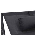 vidaXL Transat Anthracite 200 x 74 x 73 cm Textilène  acier