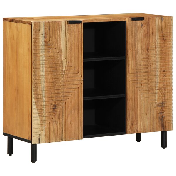 Buffet vidaXL 90x33x75 cm en bois d'acacia massif