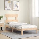 vidaXL Cadre de lit sans matelas 90x200 cm bois de pin massif