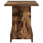 vidaXL Table d'appoint Chêne fumé 35 5 x 35 x 40 cm Bois d'ingénierie