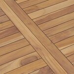 vidaXL Table à dîner de jardin 120x70x77 cm Bois de teck solide