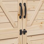 vidaXL Abri de jardin Naturel 106 x 56 x 176 5 cm Bois d'ingénierie