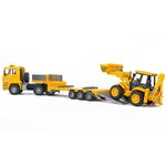 Bruder camion avec chargeuse basse et excavatrice man tga 1:16