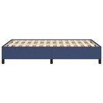 vidaXL Cadre de lit sans matelas bleu 120x190 cm tissu