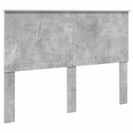 vidaXL Cadre de lit Gris béton 140 x 190 cm Bois Ingénierie