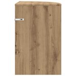 vidaXL Table d'appoint Chêne artisanal 39 7 x 39 7 x 60 cm