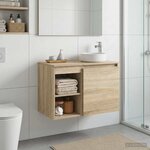 vidaXL Meuble de Salle de Bain In-between Chêne Sonoma