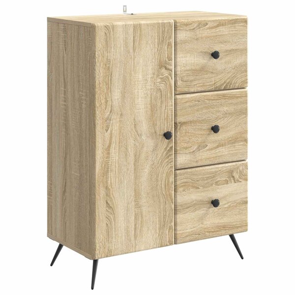 vidaXL Buffet Chêne Sonoma 66 x 34 5 x 90 cm Bois d'ingénierie