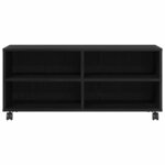 vidaXL Meuble TV Noir 90 x 35 x 40 5 cm Bois d'ingénierie