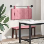 vidaXL Tête de lit suspendue Rose Velours