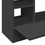 vidaXL Bureau mural noir 105x48x75 cm bois d'ingénierie