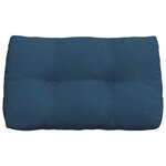 vidaXL Coussin de Dos Bleu 80 x 24 x 50 cm tissu