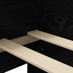 vidaXL Cadre de lit avec tête de lit Chêne noir 80 x 200 cm