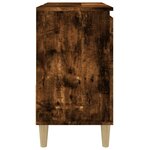 vidaXL Armoire de bain chêne fumé 65x33x60 cm bois d'ingénierie