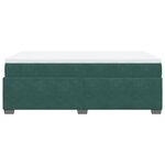 vidaXL Sommier à lattes de lit avec matelas vert foncé 120x190 cm