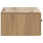 vidaXL Cabinet de chevet mural Chêne artisanal 49 x 34 5 x 20 cm