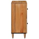 vidaXL Buffet avec porte Naturel 60 x 33 x 75 cm Bois de mangue massif
