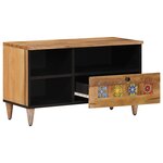 vidaXL Meuble TV Naturel 80 x 33 x 46 cm Bois de mangue massif