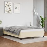 vidaXL Cadre de lit sans matelas crème 140x190 cm similicuir