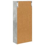 vidaXL Armoire murale de salle de bain Gris Béton 30 x 14 x 70 cm